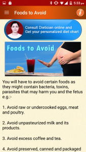 اسکرین شات برنامه Pregnancy Tips Diet Nutrition 5