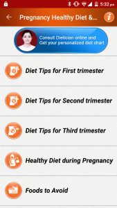 اسکرین شات برنامه Pregnancy Tips Diet Nutrition 1