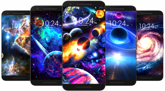 اسکرین شات برنامه Space & Galaxy Wallpaper HD 1