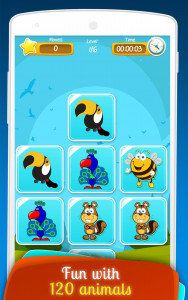 اسکرین شات 2 بازی Matching Animals Game for Kids