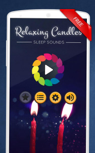 اسکرین شات برنامه Relaxing Candles: music, sleep 1