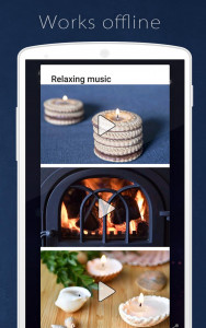 اسکرین شات برنامه Relaxing Candles: music, sleep 8