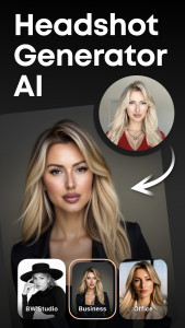اسکرین شات 1 برنامه GIO: AI Headshot Generator