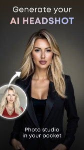 اسکرین شات 1 برنامه GIO: AI Headshot Generator