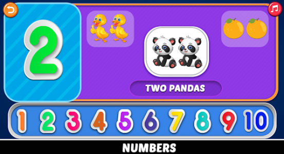 اسکرین شات بازی Learn ABC, Numbers, Colors and Shapes for Kids 3