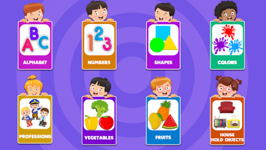 اسکرین شات بازی Learn ABC, Numbers, Colors and Shapes for Kids 1