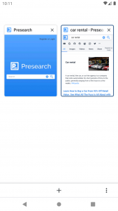 اسکرین شات برنامه Presearch Privacy Browser 2