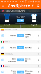 اسکرین شات برنامه LiveSoccer: soccer live scores in real-time 4