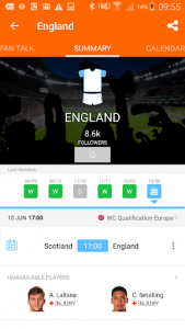 اسکرین شات برنامه LiveSoccer: soccer live scores in real-time 3
