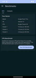 اسکرین شات 1 برنامه Geekbench 6