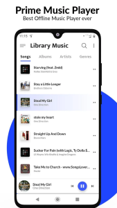 اسکرین شات 4 برنامه HQ Music Player - MP3 Player