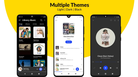 اسکرین شات 2 برنامه HQ Music Player - MP3 Player