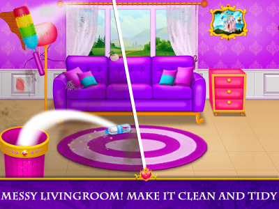 اسکرین شات بازی Princess House Cleaning Game 3