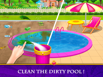 اسکرین شات بازی Princess House Cleaning Game 2