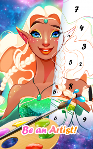 اسکرین شات بازی Princess Color by Number Game 3