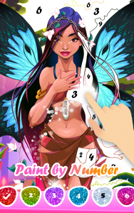 اسکرین شات 4 بازی Princess Color by Number Game