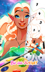 اسکرین شات 3 بازی Princess Color by Number Game
