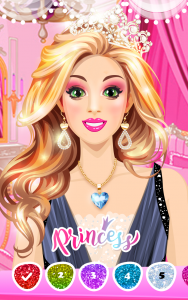 اسکرین شات 8 بازی Princess Color by Number Game