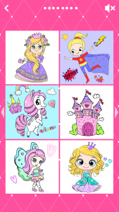 اسکرین شات برنامه Coloring Princesses 6