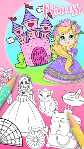 اسکرین شات برنامه Coloring Princesses 7