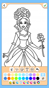 اسکرین شات بازی Princess Coloring Game 3
