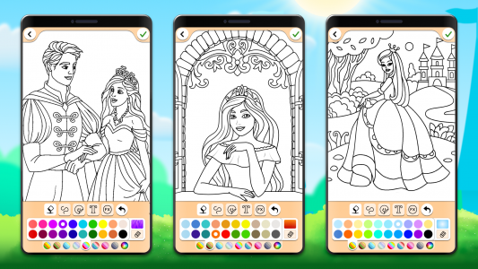 اسکرین شات بازی Princess Coloring Game 7