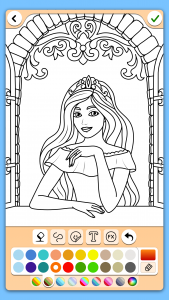 اسکرین شات بازی Princess Coloring Game 2