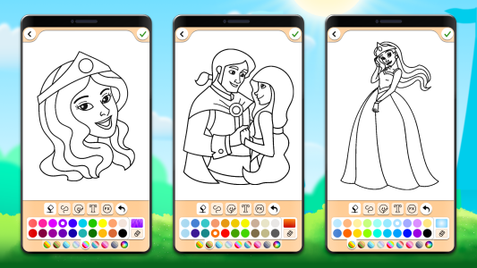 اسکرین شات 7 بازی Princess Coloring Game