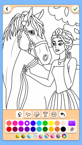 اسکرین شات بازی Princess Coloring Game 4