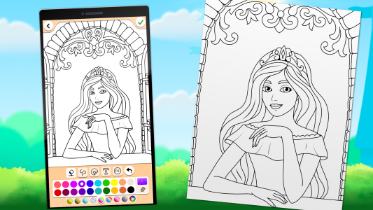 اسکرین شات بازی Princess Coloring Game 8