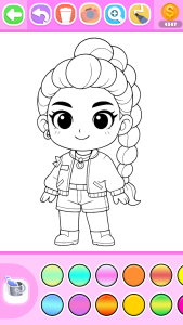 اسکرین شات 1 برنامه Princess Coloring Book Glitter