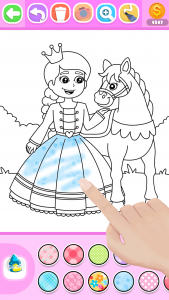 اسکرین شات برنامه Princess Coloring Book Glitter 2