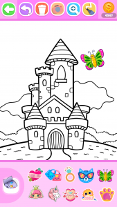 اسکرین شات برنامه Princess Coloring Book Glitter 4