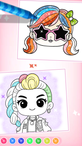 اسکرین شات 3 بازی Doll Princess Coloring Games