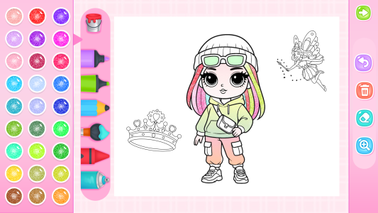 اسکرین شات 5 بازی Doll Princess Coloring Games
