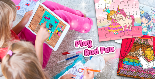 اسکرین شات 2 بازی Princess Game Puzzles for Kids