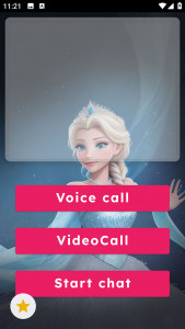 اسکرین شات 3 برنامه Princess fake video call