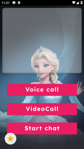 اسکرین شات برنامه Princess fake video call 3