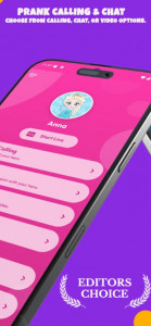 اسکرین شات 2 برنامه Princess fake video call