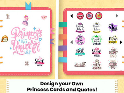 اسکرین شات برنامه Princess Girls Secret Diary with Lock 7