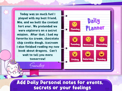 اسکرین شات برنامه My Diary: Princess Fun Games 8