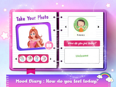 اسکرین شات برنامه DIY Unicorn Girls Secret Diary 4