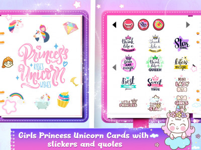 اسکرین شات برنامه DIY Unicorn Girls Secret Diary 7