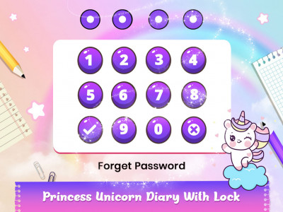 اسکرین شات برنامه DIY Unicorn Girls Secret Diary 2