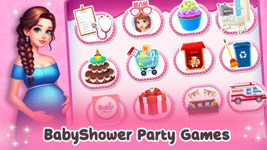 اسکرین شات برنامه Princess Pregnant Baby Shower 1