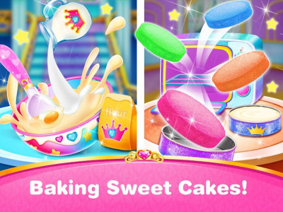 اسکرین شات برنامه Queen Cakes Maker- Princess Cake Baking Salon 2