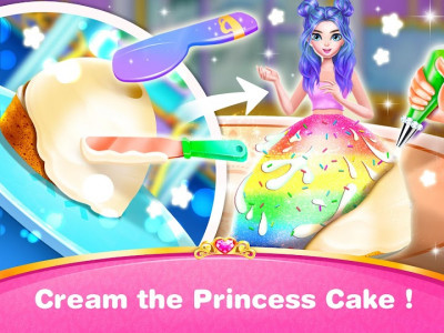 اسکرین شات برنامه Queen Cakes Maker- Princess Cake Baking Salon 3