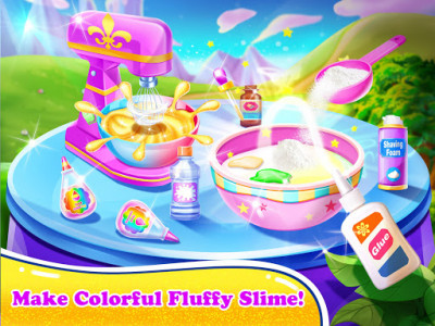 اسکرین شات برنامه Giant Unicorn Slime Simulator-Rainbow Slime Games 2