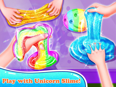 اسکرین شات برنامه Giant Unicorn Slime Simulator-Rainbow Slime Games 4
