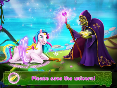 اسکرین شات برنامه Unicorn Princess 5 – Unicorn Rescue Salon Games 2